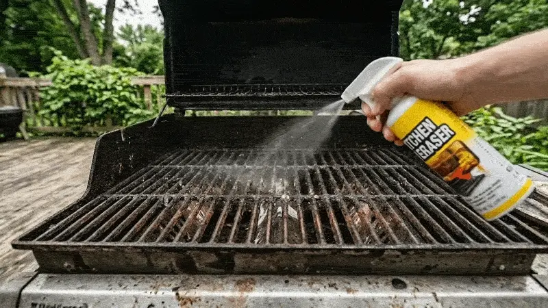 Grease buildup on BBQ grill