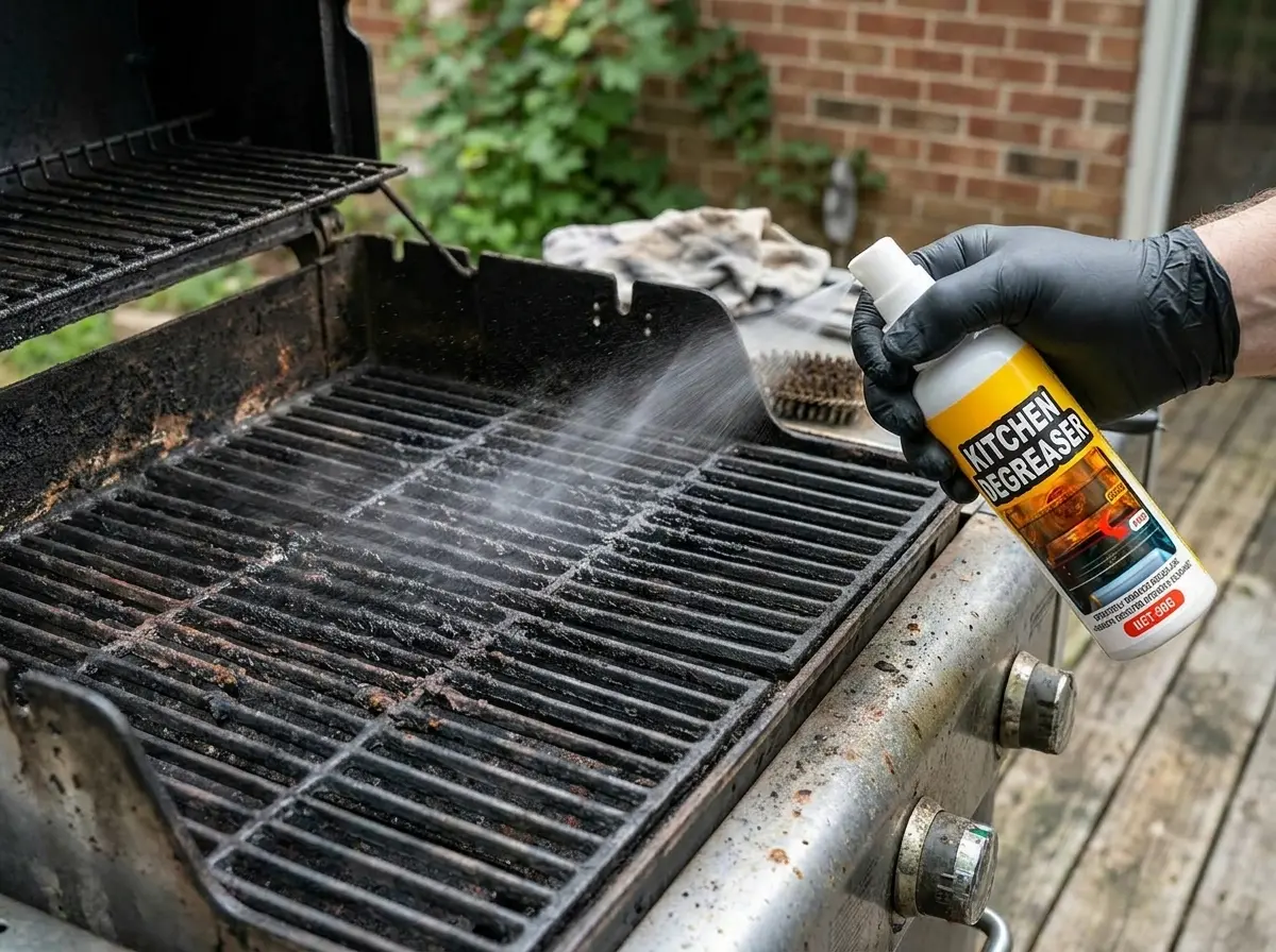 Spray the grates