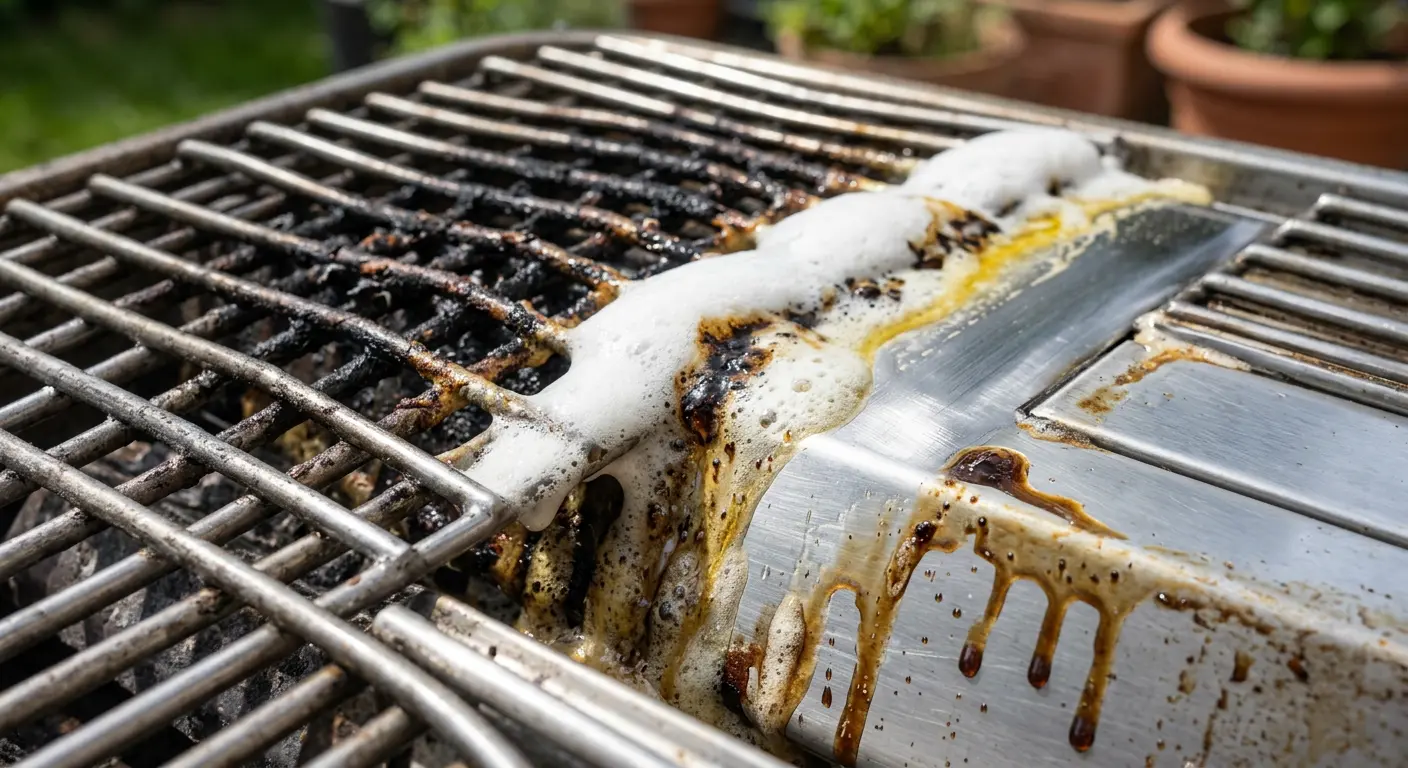 Vorher Nachher Grillreinigung mit GreaseKiller